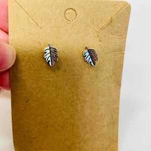 Silver Leaf Earrings